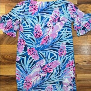 Floral Ruffle Sleeve Dress